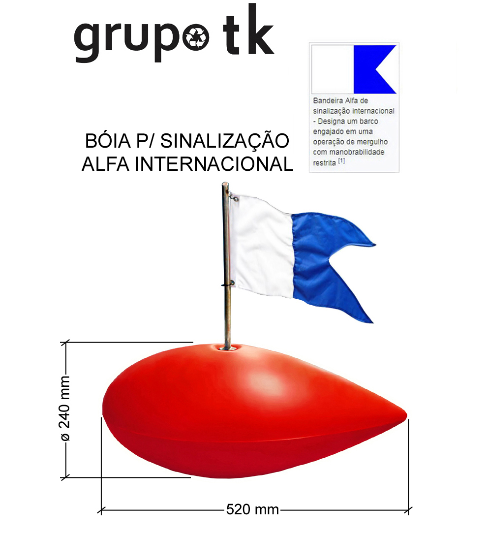 BÓIA PARA SINALIZAÇÃO ALFA